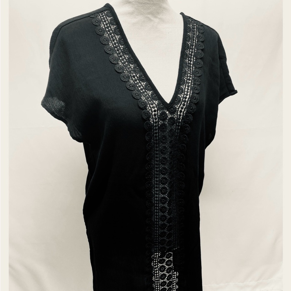 Kona Sol Black Lace Swim Cover-Up​ - Picture 2 of 6
